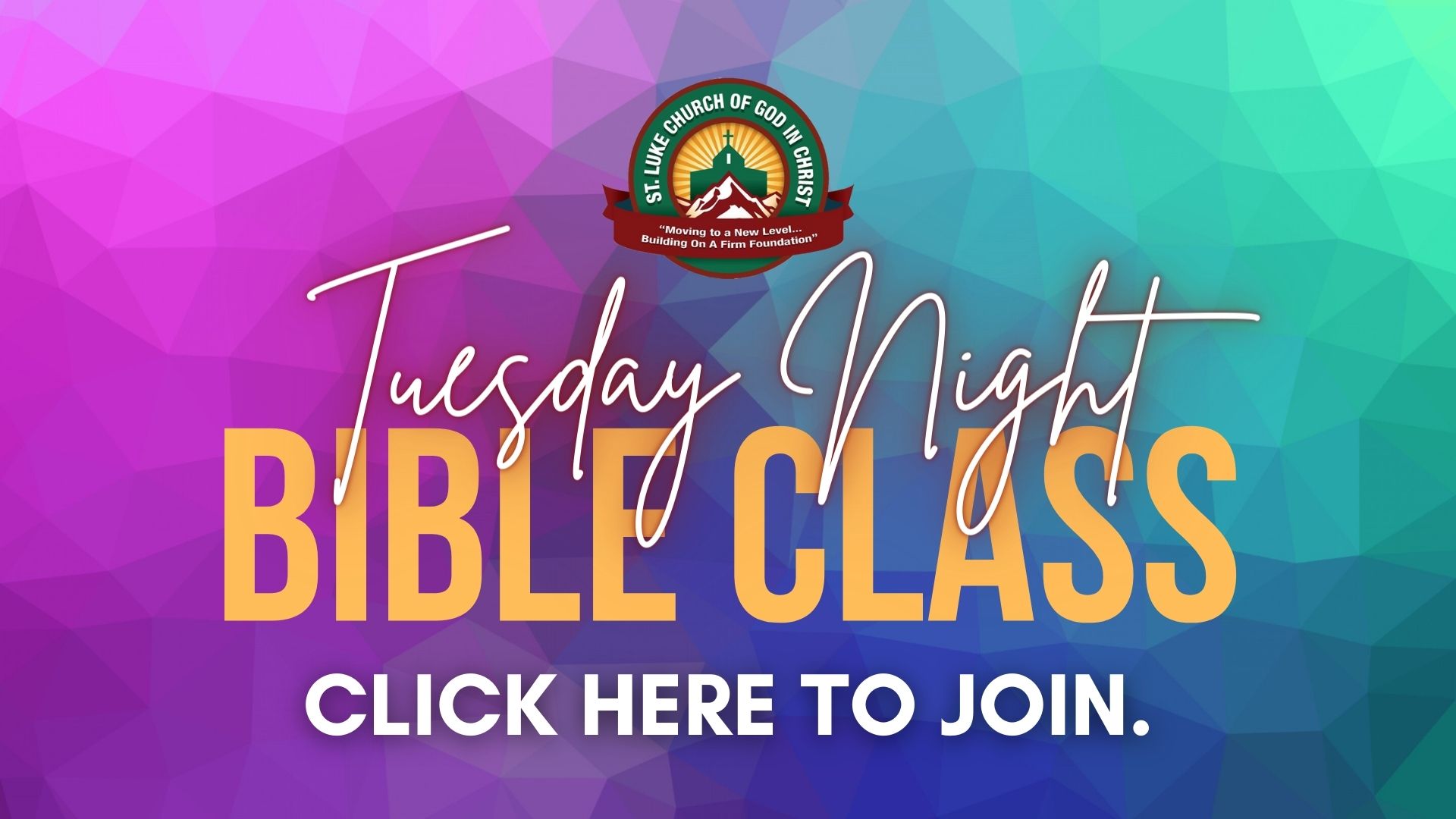 Tuesday Night Bible Class